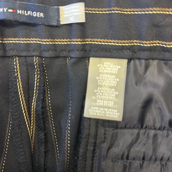 TOMMY HILFIGER WOMEN STRIPED TROUSERS IN SIZE 10 HIGH WAISTED - Picture 6 of 6